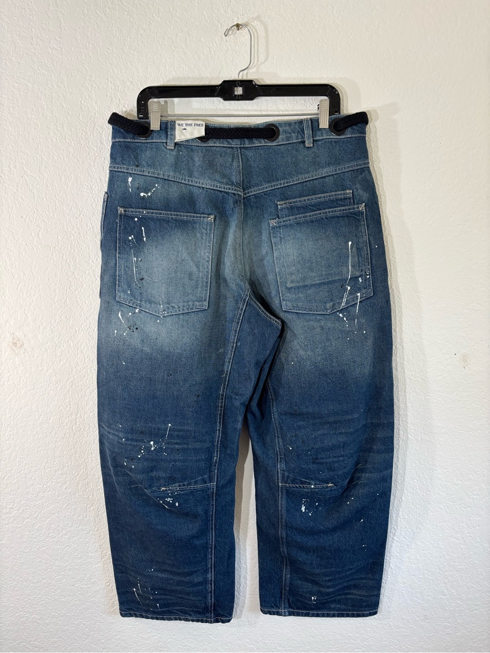 We The Free Moxie Pull-On Barrel Jeans Cerulean Skies 29 NWT Blue Faded Wash - Picture 9 of 16